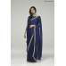 ZACS-729 NAVY BLUE CHIFFON CAPE STYLE DESIGNER SAREE