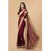MAROON GEORGETTE SAREE WITH RICH GOLD BORDER