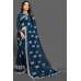 ZAC20-22 CLASSIC BLUE INDIAN PARTY WEAR SAREE