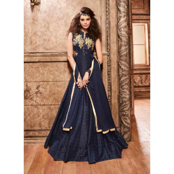 Z16003 Navy Blue Maisha Designer Eid & Party Wear Dress