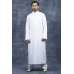Arabic Style White Mens Jubba Thobe