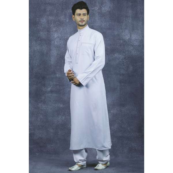 Light Grey High Quality Arabic Jubba
