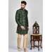 Green Embellished Indian Men's Wedding Kurta Pajama