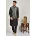 Grey Menswear Kurta Pajama Waistcoat Set