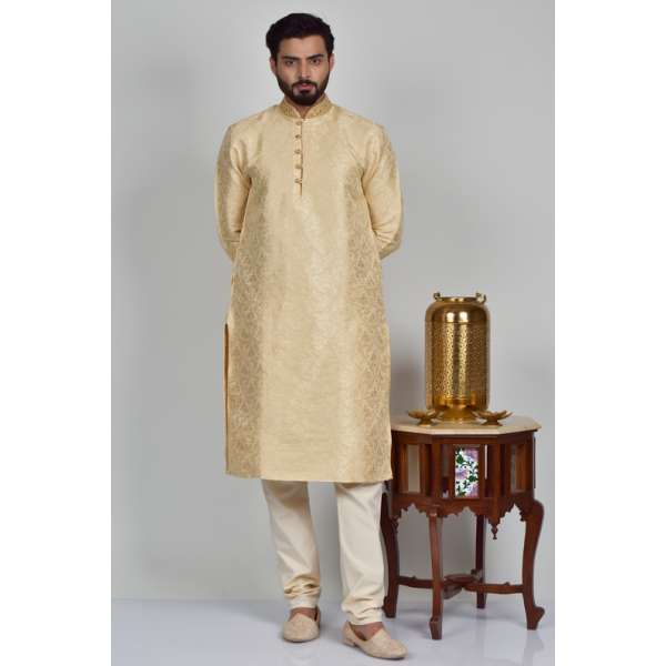 Indian Mens Jammawar Wedding Wear Kurta Pajama