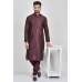 Maroon Silk Kurta Pajama For Men