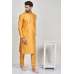Mustard Asian Wedding Kurta Pajama For Men