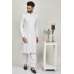 White Pakistani Mens Plain Kurta Shalwar Suit
