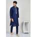 Navy Blue Bollywood Designer Embroidered Kurta Pajama