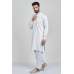 White Pakistani Readymade Kurta Shalwar