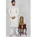 Off White Indian Designer Readymade Kurta Pajama For Men