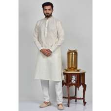 White Mens Designer Kurta Pajama