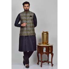 Grey & Black Formal Men's Jacket