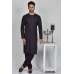 Black Embroidered Round Neck Kurta Shalwar