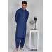 Navy Blue Men's Fancy Kurta Shalwar