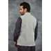 Light Grey Plain Pakistani Mens Shalwar Kameez Waistcoat