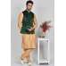 Green Formal Men's Velvet Waistcoat 