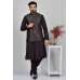 Black Brocade Style Formal Waistcoat