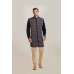 TRADITIONAL NAVY BLUE EMBROIDERED WAISTCOAT AND PYJAMA PATHAN'S SUIT