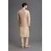CREAM AND GOLD MENSWEAR JACKET SHALWAR KAMEEZ