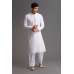 PHENOMENAL WHITE PAKISTANI MENSWEAR READYMADE KURTA SALWAR 