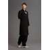 JET BLACK PAKISTANI MEN'S KURTA SHALWAR