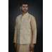 Cream Indian Waistcoat With Kurta Pajama Ready to Wear Men's Suit