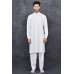 BRILLIANT WHITE READY TO WEAR MEN'S MODEST SALWAR KURTA SET