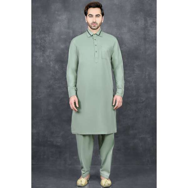 GREEN ETHNIC MEN'S SALWAR KURTA