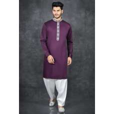 GRAPE COMPOTE PURPLE MENS READYMADE KURTA SALWAR