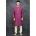PLUM INDIAN ETHNIC MEN'S WEAR KURTA PAJAMA SET