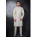 OFF WHITE READY MADE DESIGNER MEN'S KURTA PAJAMA SET