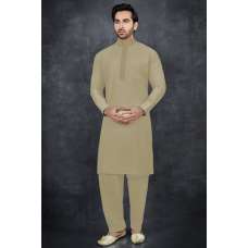 LIGHT BEIGE PAKISTANI MEN'S WEAR READYMADE SUITS