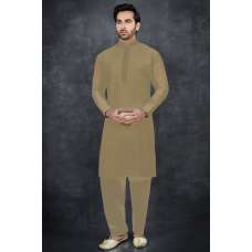 Mocca Dark Beige Pakistani Men's Readymade Kurta Shalwar