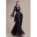 NAVY BLUE FLORAL PRINTED GHARARA SUIT