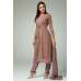 DEEP MAUVE INDIAN WEDDING JACKET STYLE READYMADE DRESS