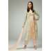 PERFECT EMBROIDERED PISTA PEACH JACKET STYLE PARTY WEAR READY MADE SUIT  