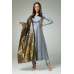 SILVER INDIAN ETHNIC PARTY WEAR SALWAR KAMEEZ WITH BANARSI DUPATTA