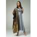 SILVER INDIAN ETHNIC PARTY WEAR SALWAR KAMEEZ WITH BANARSI DUPATTA