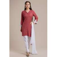 ROSE PINK INDIAN GIRLS PARTY WEAR READYMADE SALWAR KAMEEZ
