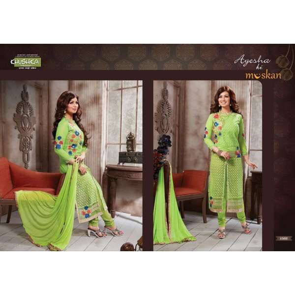 KH1502 GREEN AYESHA TAKIA MUSKAN SALWAR KAMEEZ SUIT