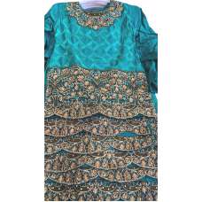 Turquoise Green Indian Girls Ethnic Salwar Suit