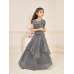 Grey Indian Kids Ethnic Lehenga Skirt