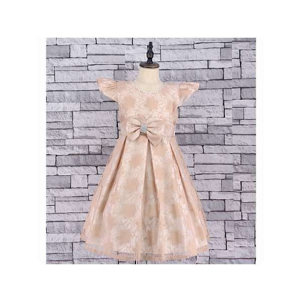 GIRLS MOCHA PLEATED SHIFT DRESS (3-13 YEARS)