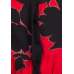 Girls Red and Black Floral Style Designer Party Play Suit 
