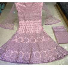 Pink Heavy Embellished Indian Wedding Gown