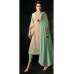 BROWN AND GREEN MUGDHA GEORGETTE ANARKALI JACKET STYLE SUIT