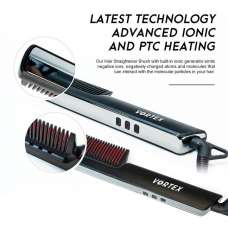 MEN WOMEN HAIR BRUSH STRAIGHTER HEATED COMB 