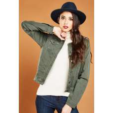 Olive Aztec Ladies Jacket