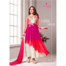 D 101 Pink, Orange & White Varsiddhi Georgette Salwar Kameez